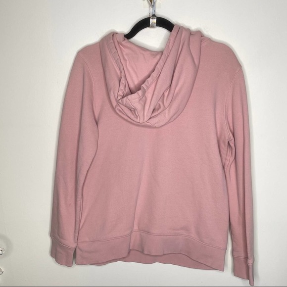 ADIDAS Trefoil Oversized Logo Hoodie Dust Pink TT3 - Picture 5 of 8
